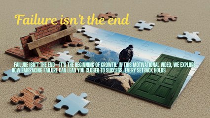 Failure Is Not the End, It's the Beginning #failuretosuccess #nevergiveup #comebackstory