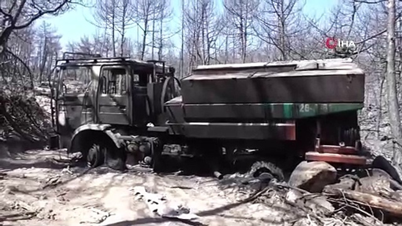 10 kahramanın şehit olduğu bölgeden yürek yakan görüntüler