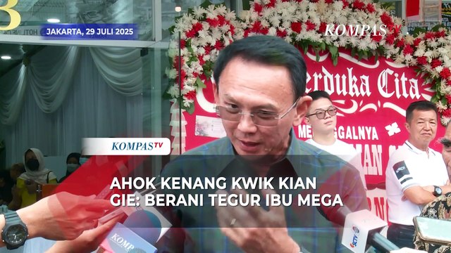 Momen Ahok Kenang Kwik Kian Gie: Berani Tegur Ibu Mega
