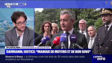 Manque de moyens dans la justice: pour Dylan Slama, avocat pénaliste, "Gérald Darmanin est sur un fil"