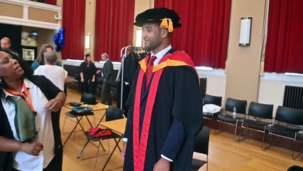 UFC Fighter, Jai Herbert,  from Wolves picks up his degree from Wolverhampton University.