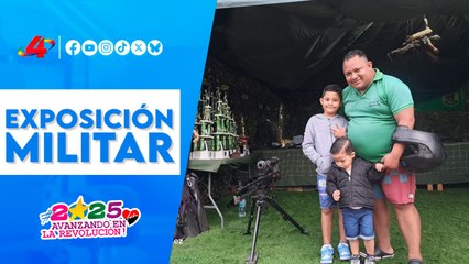 🇳🇮👨‍👩‍👧‍👦 Familias nicaragüenses siguen visitando la Exposición Militar en Managua
