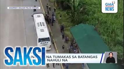 2 pang PDL na tumakas sa Batangas Prov'l Jail, nahuli na | Saksi