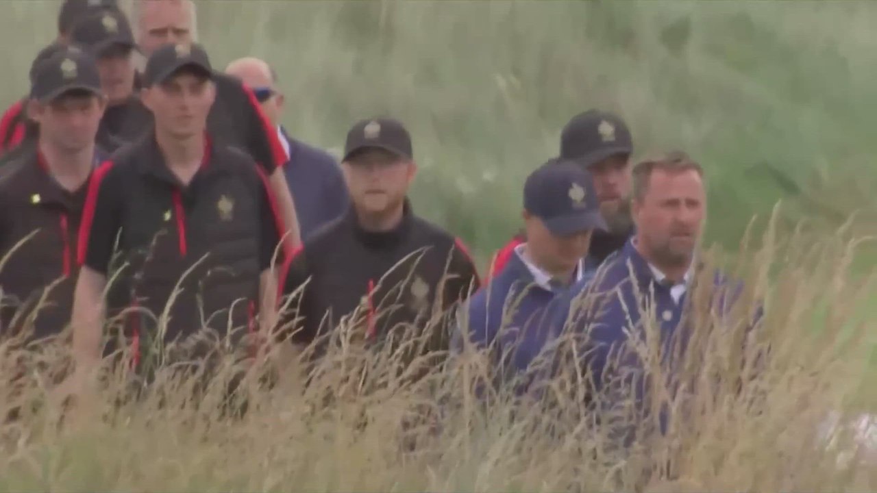 DONALD TRUMP JR’S RIDICULOUS DANCE at OPENING of DONALD TRUMP’S SCOTTISH GOLF COURSE