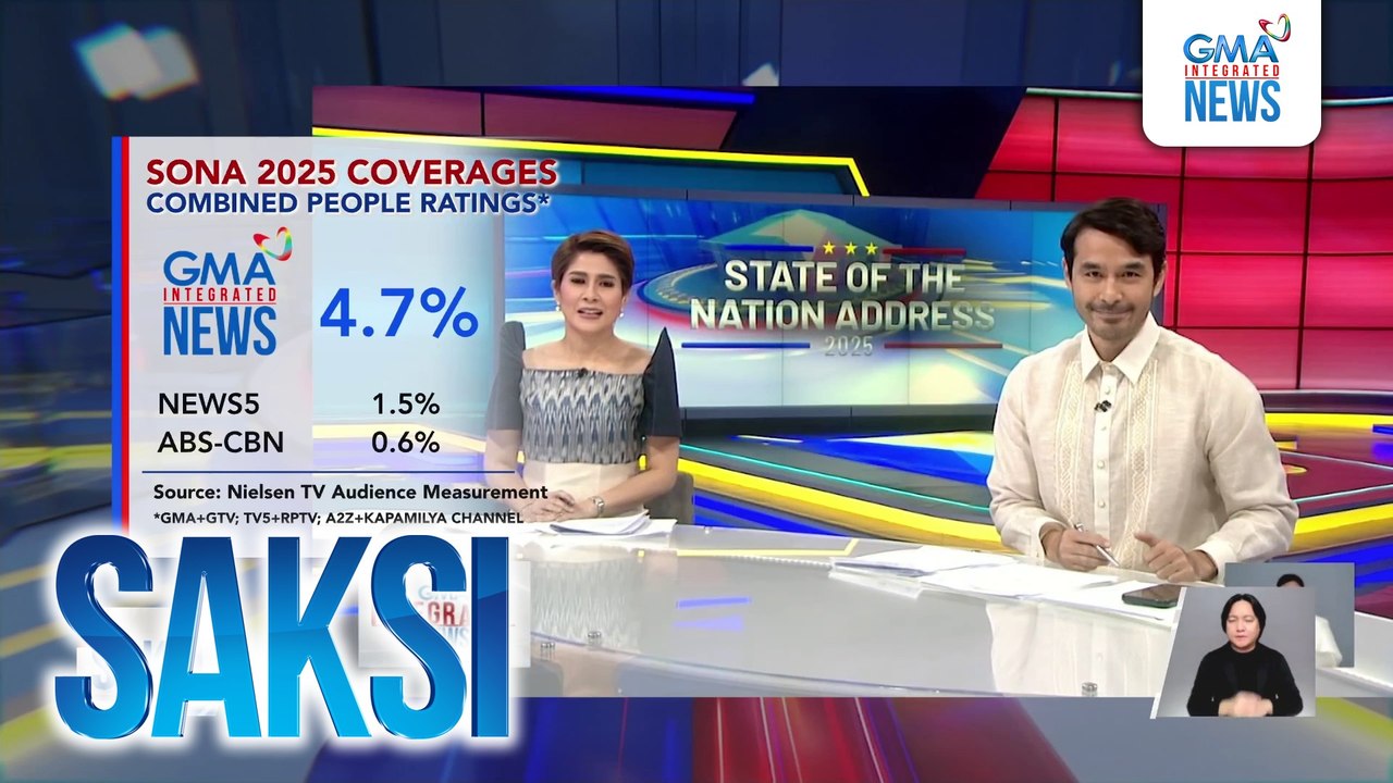 Special coverage ng GMA Integrated News sa SONA 2025, tinutukan ng publiko | Saksi