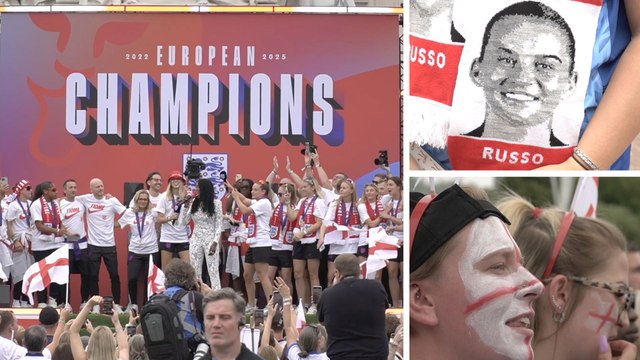 Kent football fans join celebrations at Buckingham palace