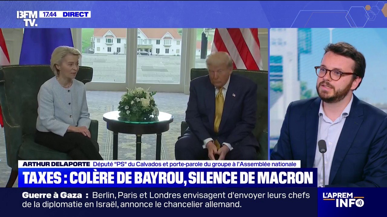 Droits de douane entre l'UE et les États-Unis: pour Arthur Delaporte, député (PS), "c'est un accord qui va pénaliser notre industrie"