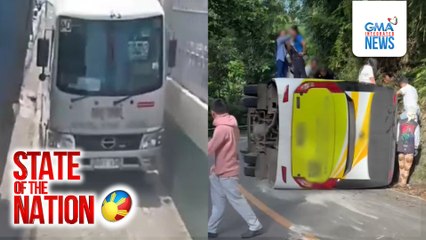 15 sugatan sa tumagilid na bus sa Bilar, Bohol | SONA