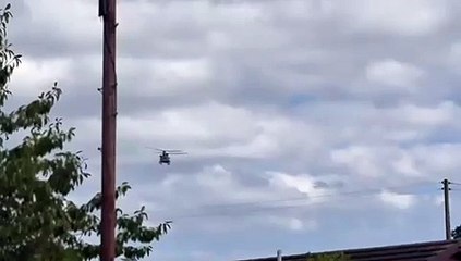 Chinook over Trump Golf course