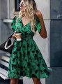 Charming Green Floral Dress for a Fresh Look