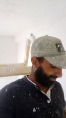 When I finished painting the wall, I painted the front.