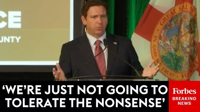 Ron DeSantis Defends Hardline Approach To Law & Order At Florida Sheriffs Event