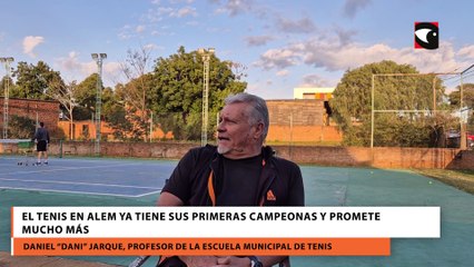 El tenis en Alem ya tiene sus primeras campeonas y promete mucho más
