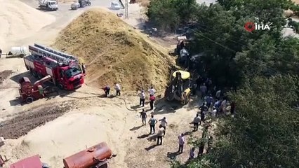 Alaca’da anız yangını: 70 dönüm arazi kül oldu