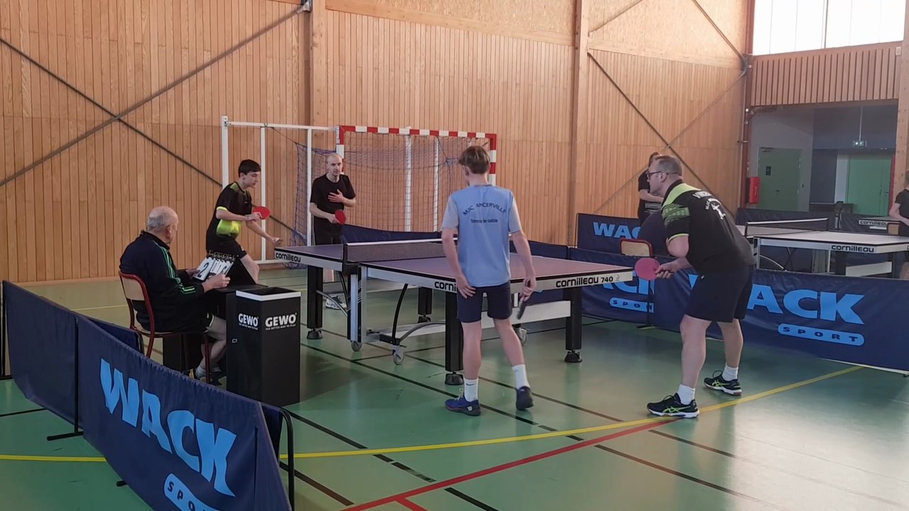 Championnats de Tennis de Table à Nogent le 18/01/25 - Phase 2 - Nogent 2 vs Ancerville MJC 4