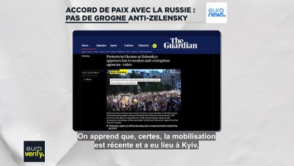 Non, les Ukrainiens ne se sont pas mobilisés contre Volodymyr Zelensky et son refus de signer un accord de paix avec Moscou