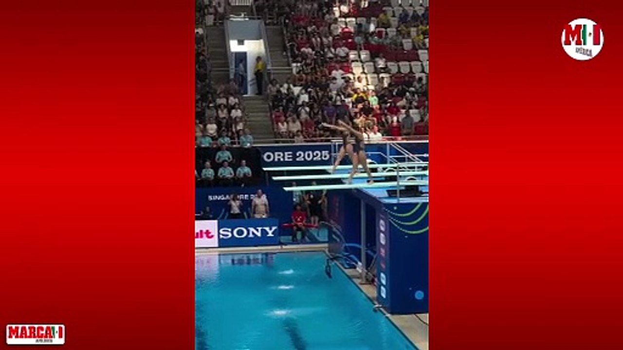 Mía y Lía Cueva se llevan el bronce a sus 14 años en el Mundial de Deportes Acuáticos Singapur en clavados sincronizados