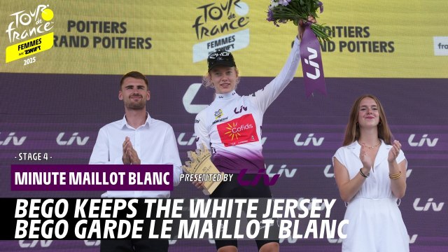 Liv White Jersey Minute - Stage 4 - Tour de France Femmes avec Zwift 2025