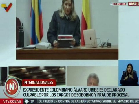 Expresidente Álvaro Uribe declarado culpable por cargos de soborno y fraude procesal