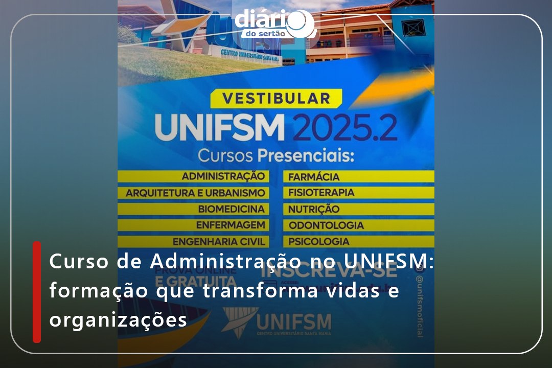 Curso de Administração no UNIFSM: formação que transforma vidas e organizações
