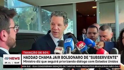 Haddad critica governo Bolsonaro e fala sobre negociação com EUA | TEMPO REAL