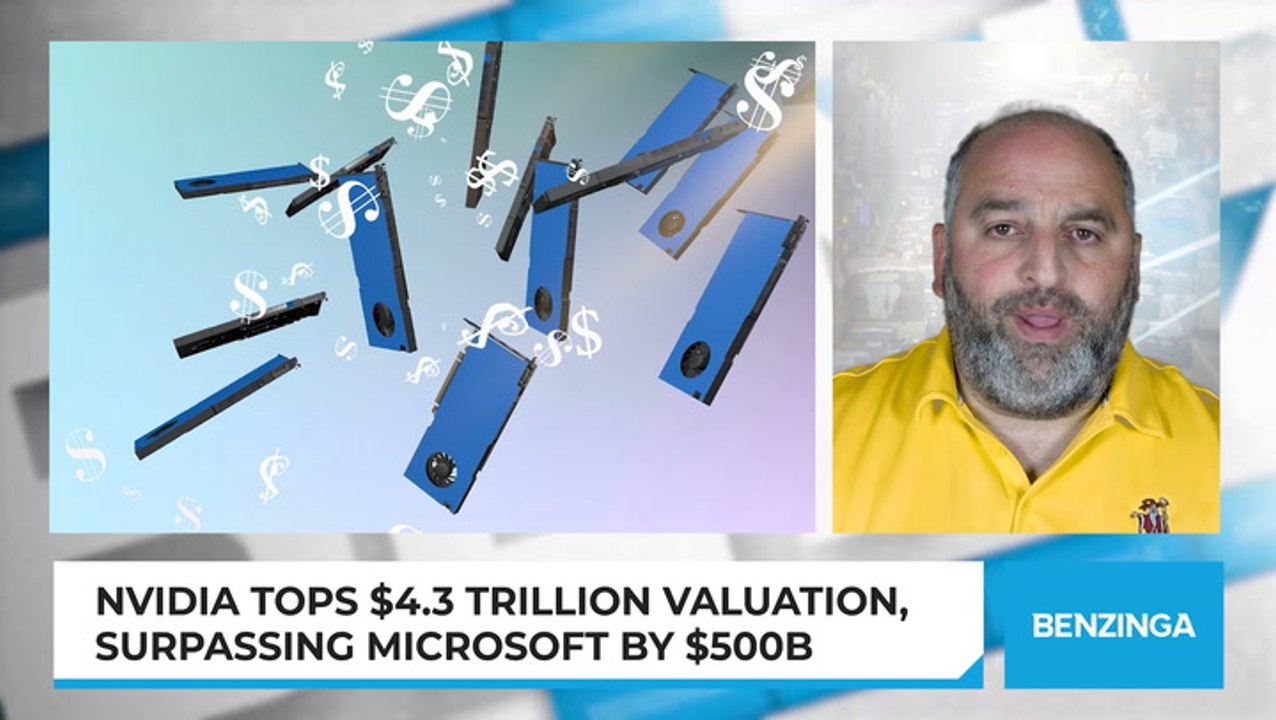Nvidia Tops $4.3 Trillion Valuation, Surpassing Microsoft By $500B