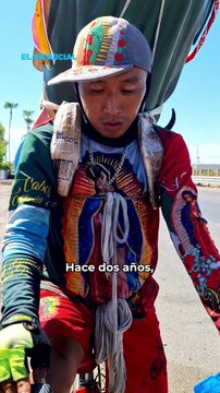 “Hasta donde me lleve la virgen”: Promesa sobre ruedas