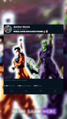 FRIEZA GIVES SON GOKU POWER🔥💀   #goku #foryoupage #foryou #anime #viral #grow #fyp