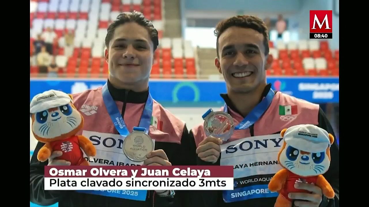 Sheinbaum felicita al equipo mexicano de clavados por Campeonato Mundial de Natación 2025