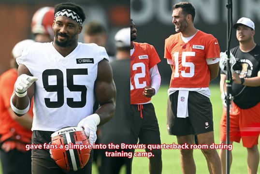 Myles Garrett and Joe Flacco reveal how Browns QBs are building something special together