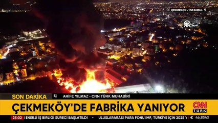 SON DAKİKA | Çekmeköy'de ormana yakın fabrikada yangın!