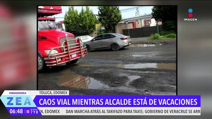 Toluca enfrenta caos vial debido a las intensas lluvias