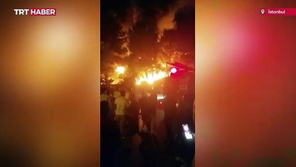 Çekmeköy'de fabrika yangını