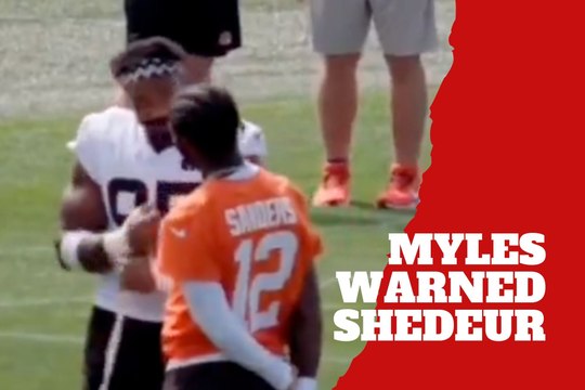 Myles Garrett warns Shedeur Sanders at Browns camp: 'This ain’t what you want'