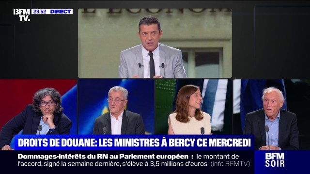 Droits de douane entre l'UE et les États-Unis: les responsables des secteurs les plus impactés seront réunis avec les ministres ce mercredi à Bercy