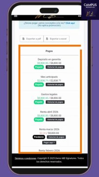 Consulta tu estado de Cuenta de Campus Residencias