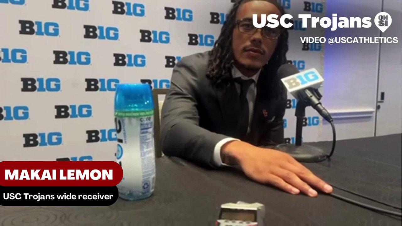 USC Trojans wide receiver Makai Lemon discusses the running backs room explosive players