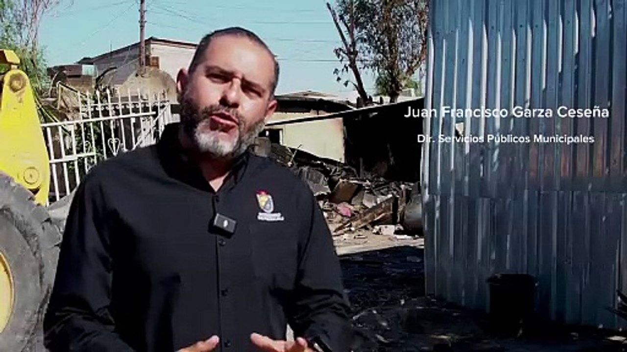 Gobierno de Mexicali brinda apoyo a familias afectadas por incendio