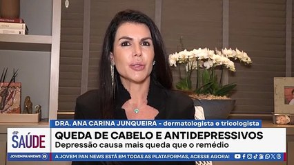 Qual relação da queda de cabelo com antidepressivos? | Dra. Ana Carina