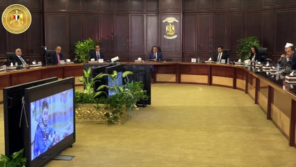 وزيرة التضامن الاجتماعي تعرض جهود التعامل مع أزمة قطاع غزة
