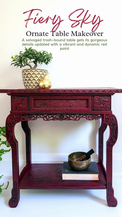 How to Highlight Furniture Details with Paint | Fiery Sky by Dixie Belle Paint