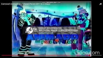 Carrossel Animado Com Patati Patatá Abertura Effects
