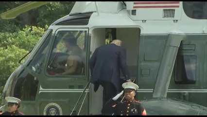 Trump lascia il resort di golf in Scozia e riparte per gli Usa