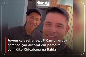 Jovem cajazeirense, JP Cantor grava composição autoral em parceira com Kiko Chicabana na Bahia