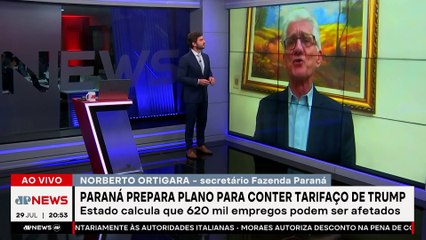 Paraná prepara plano para conter tarifaço de Trump; Norberto Ortigara conta detalhes de negociação