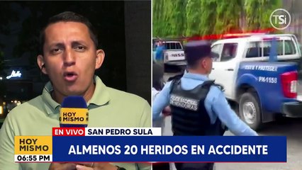 Al menos 20 heridos deja accidente en San Pedro Sula