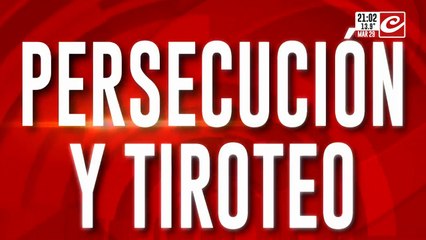 Persecución y tiroteo en Avellaneda