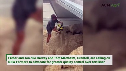 Why this father and son fell back on powertools to dig out fertiliser