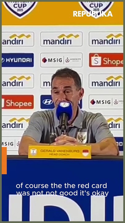 Insiden Kartu Merah Buat Pelatih U-23 Gerald Angkat Bicara