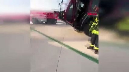 THY'ye ait yolcu uçağından dumanlar yükseldi, uçak acil koduyla tahliye edildi!